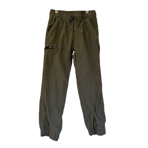 Weatherproof Vintage Kids Olive Green Joggers Boys Pants Drawstring - S (7/8) - Picture 1 of 13